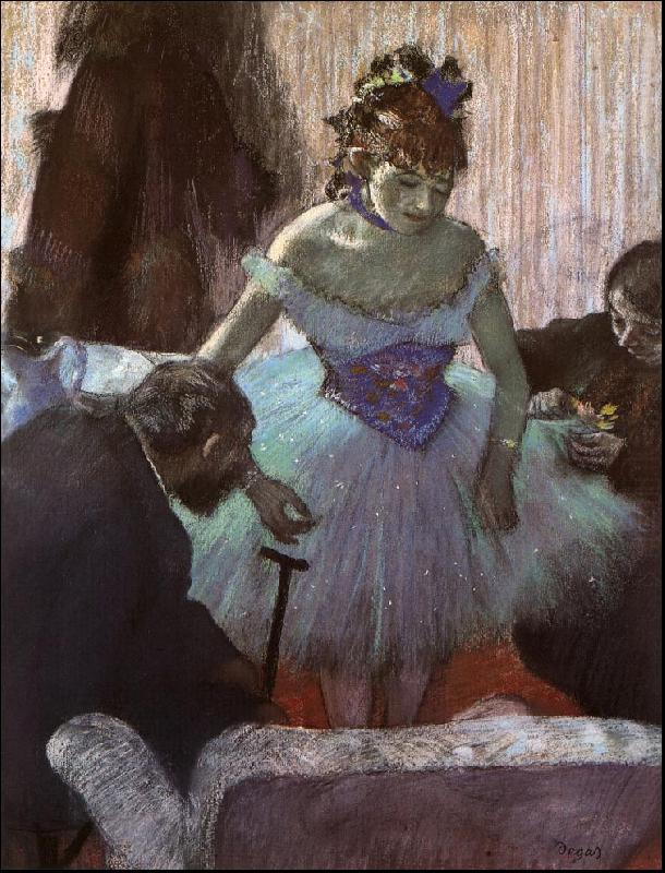 Edgar Degas Before the Entrance on Stage china oil painting image